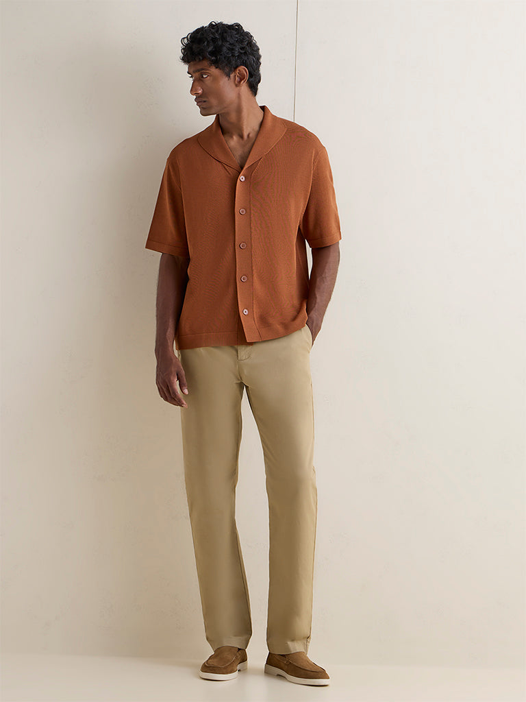 Ascot Brown Relaxed-Fit Sweater