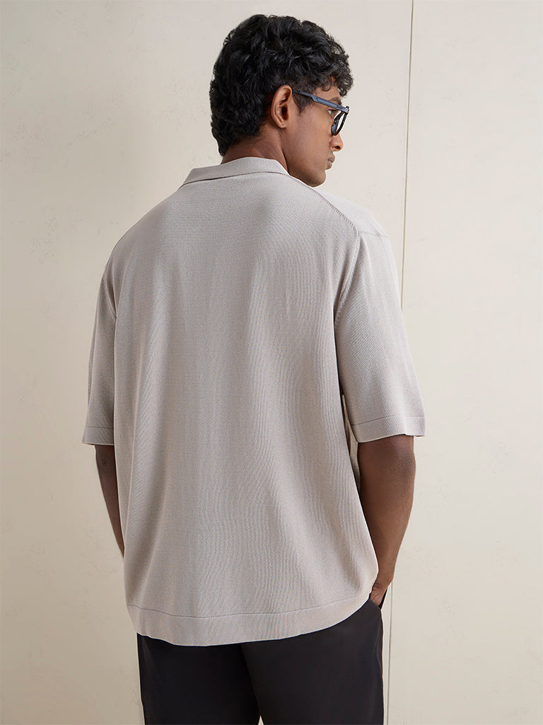 Ascot Light Taupe Relaxed-Fit Sweater