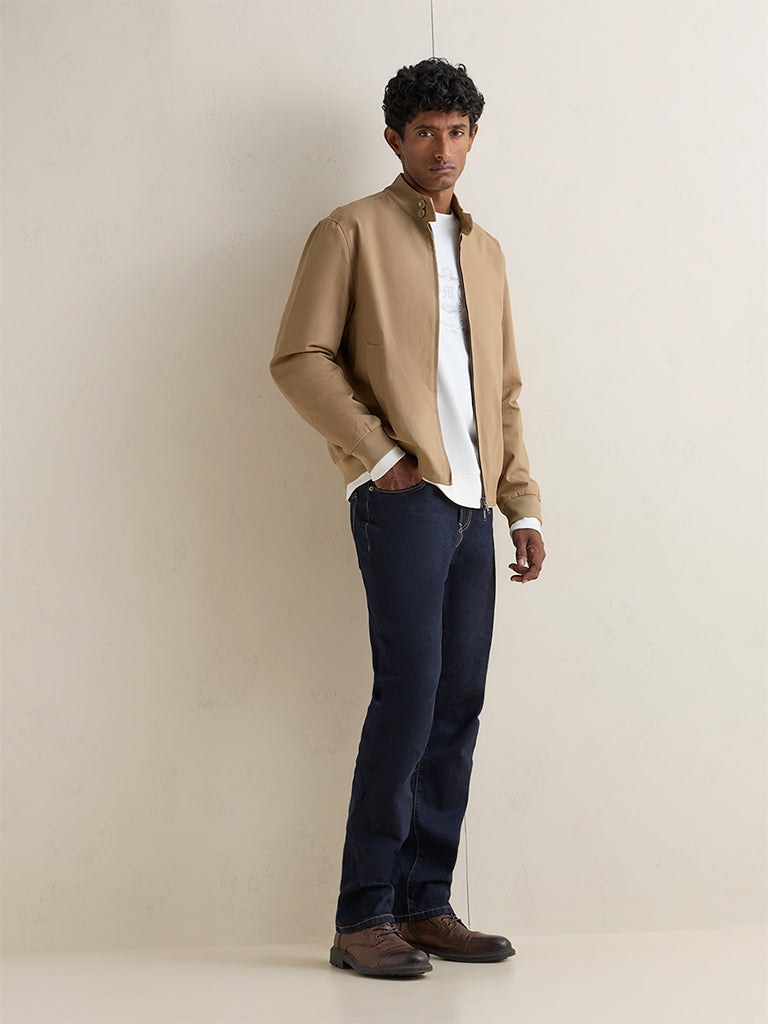 WES Casuals Tan Relaxed-Fit Jacket