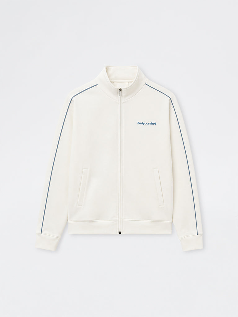 Nuoflexx White Text Printed Relaxed-Fit Jacket