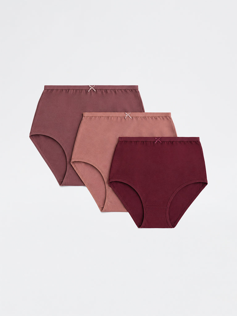 Wunderlove 3-Pack Cotton-Blend Full Briefs