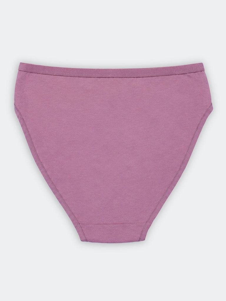 Wunderlove 3-Pack Printed Hi-Leg Cotton-Blend Briefs