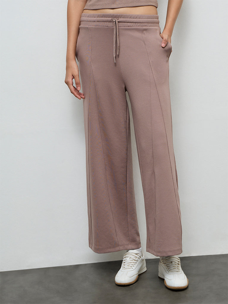 Nuoflexx Dusty Mauve High-Rise Pants