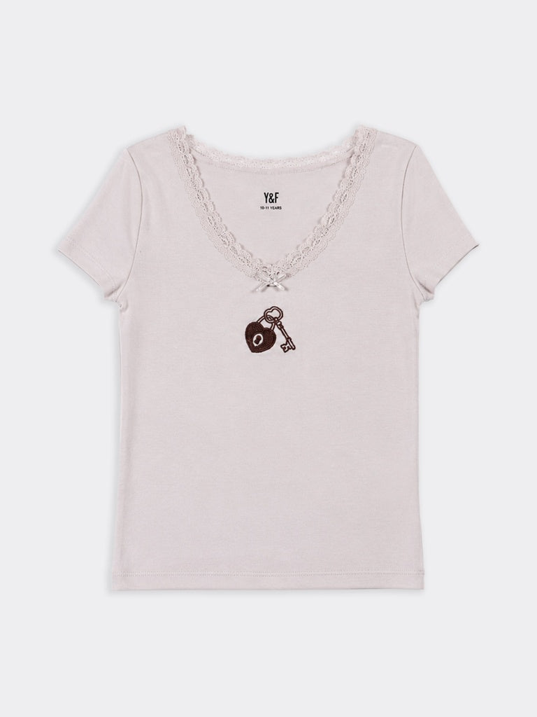 Girls Stone Solid Jersey T-Shirt