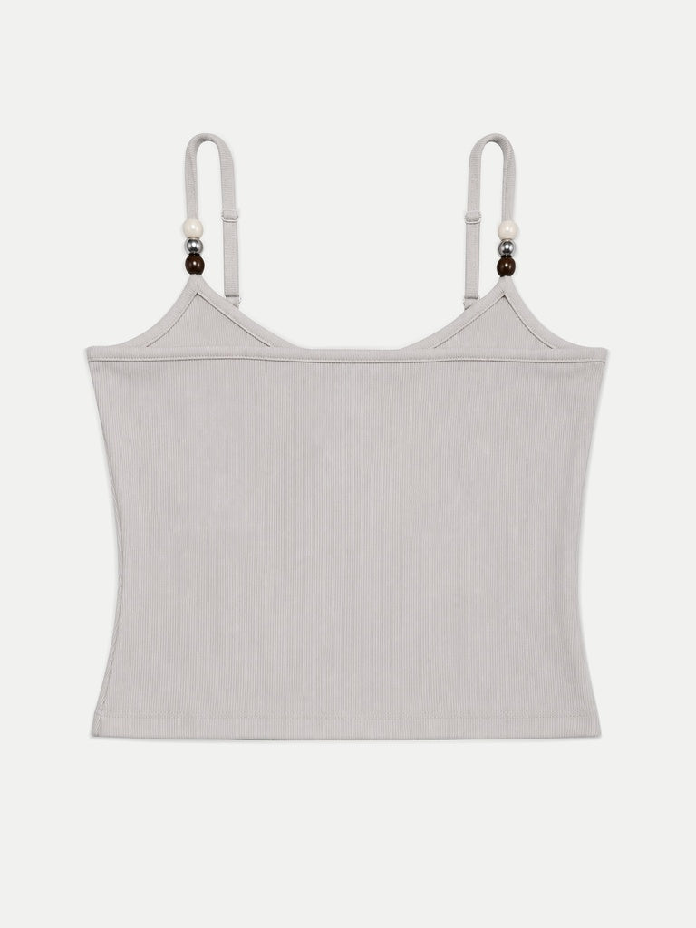 Nuon Cream Ribbed Top
