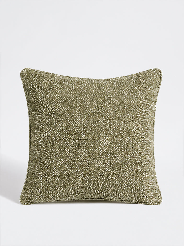 Westside Home Green Textured Cushion Cover