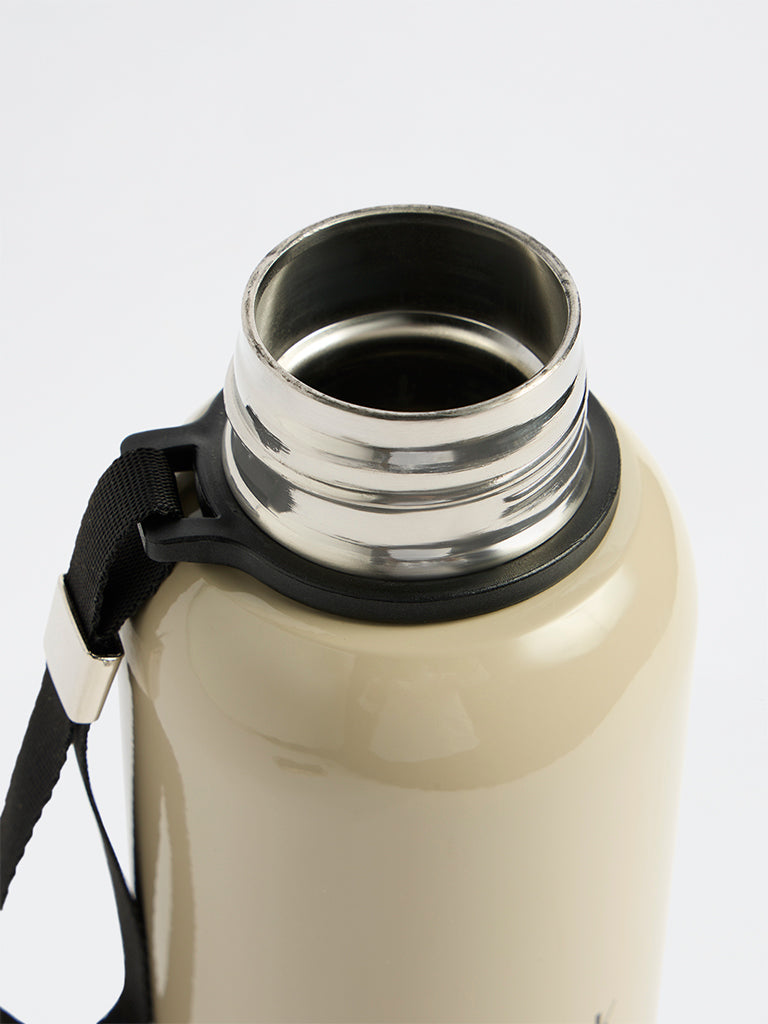 Westside Home Light Beige Text Printed Bottle - 850ml