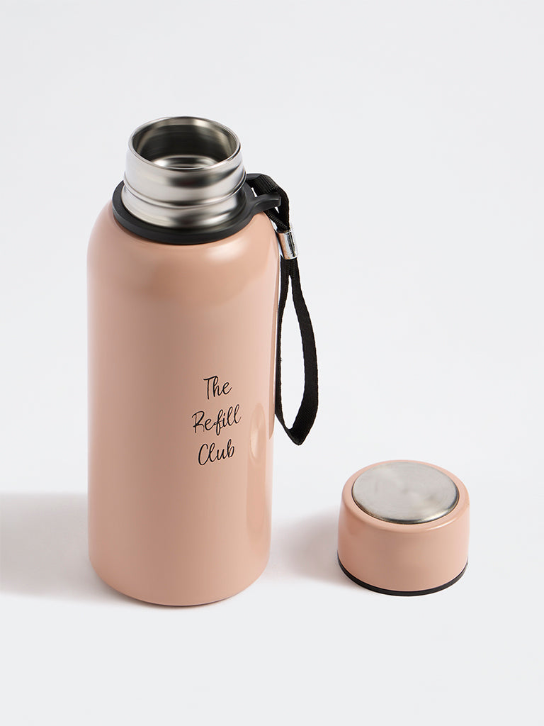 Westside Home Dusty Pink Typography Water Bottle - 500ml