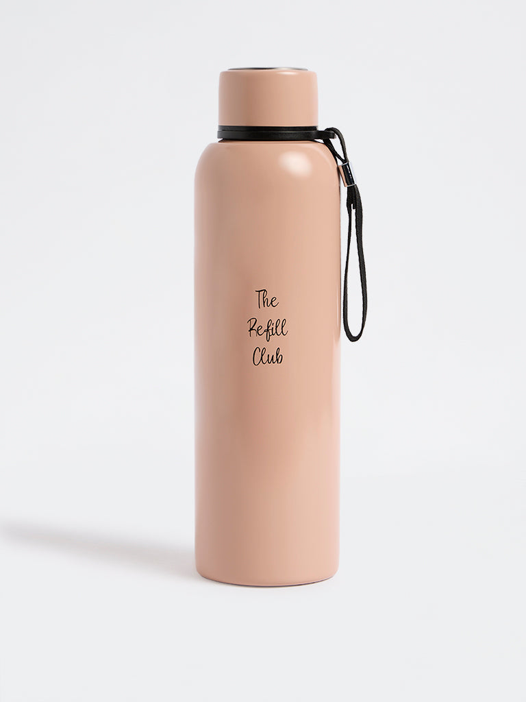 Westside Home Dusty Pink Text Design Water Bottle - 850ml