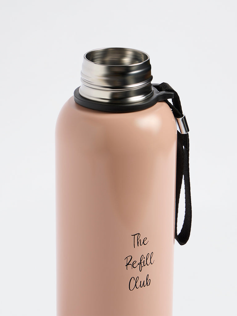 Westside Home Dusty Pink Text Design Water Bottle - 850ml