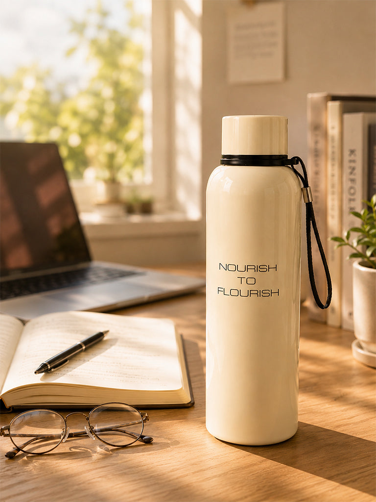 Westside Home Ivory Text Design Water Bottle - 850ml