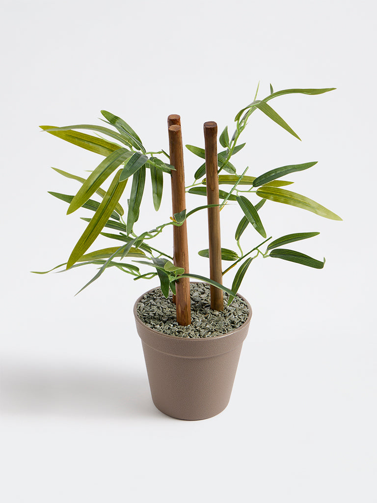 Westside Home Green Artificial Bamboo Plant
