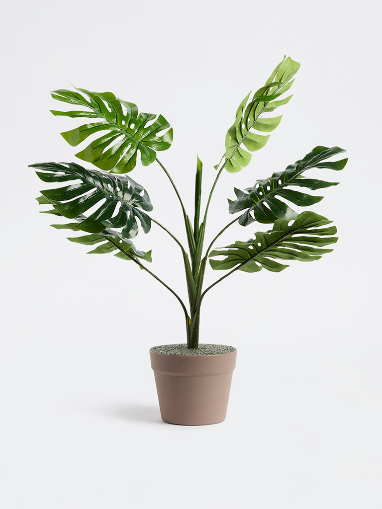 Westside Home Green Artificial Monstera Plant