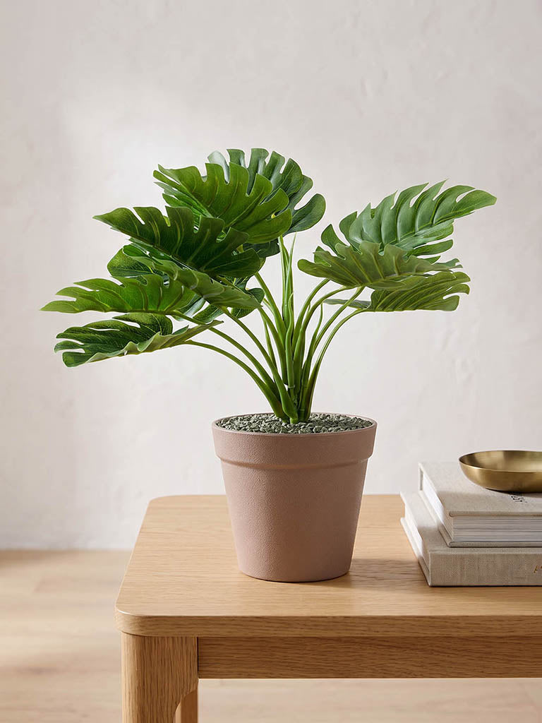 Westside Home Green Artificial Monstera Plant