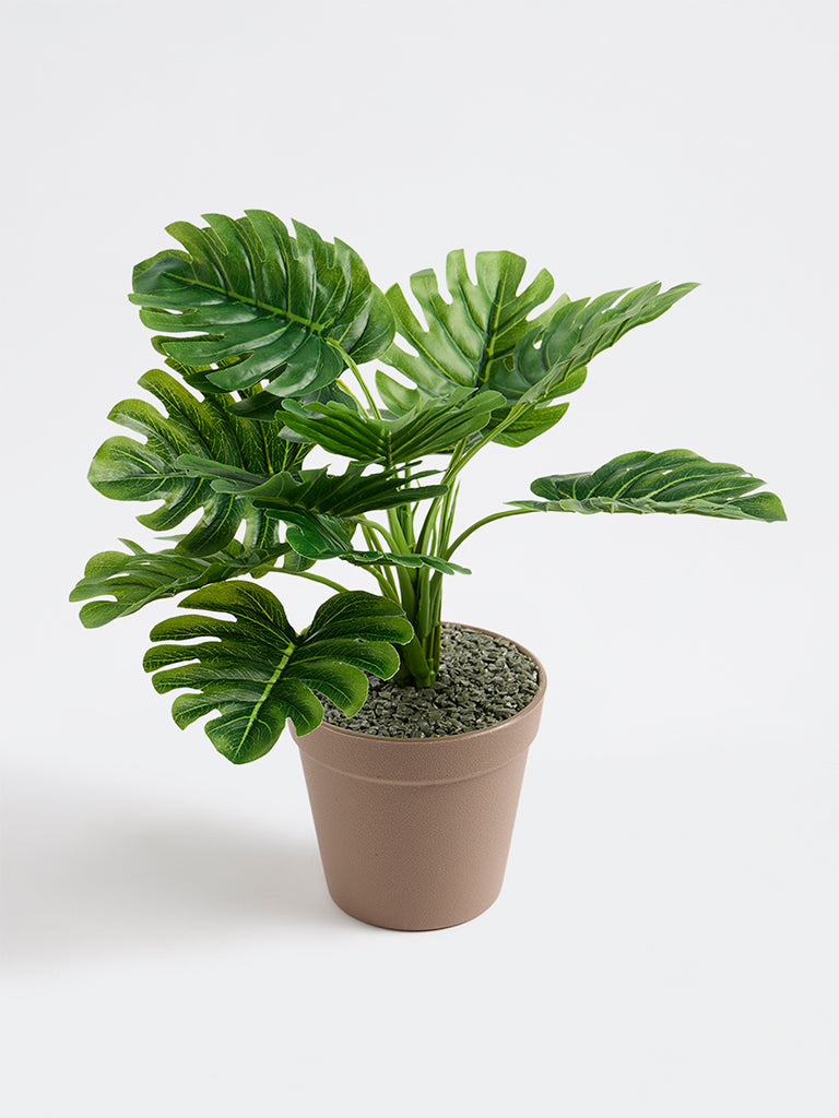 Westside Home Green Artificial Monstera Plant