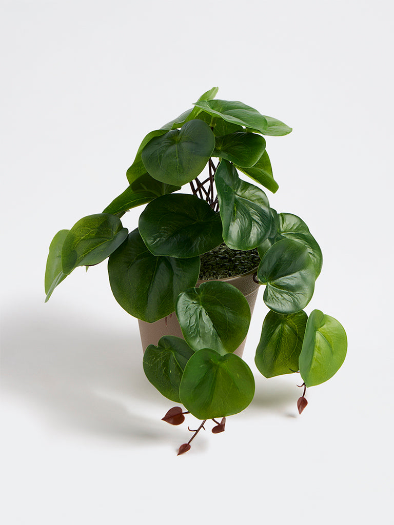 Westside Home Green Artificial Rubber Plant