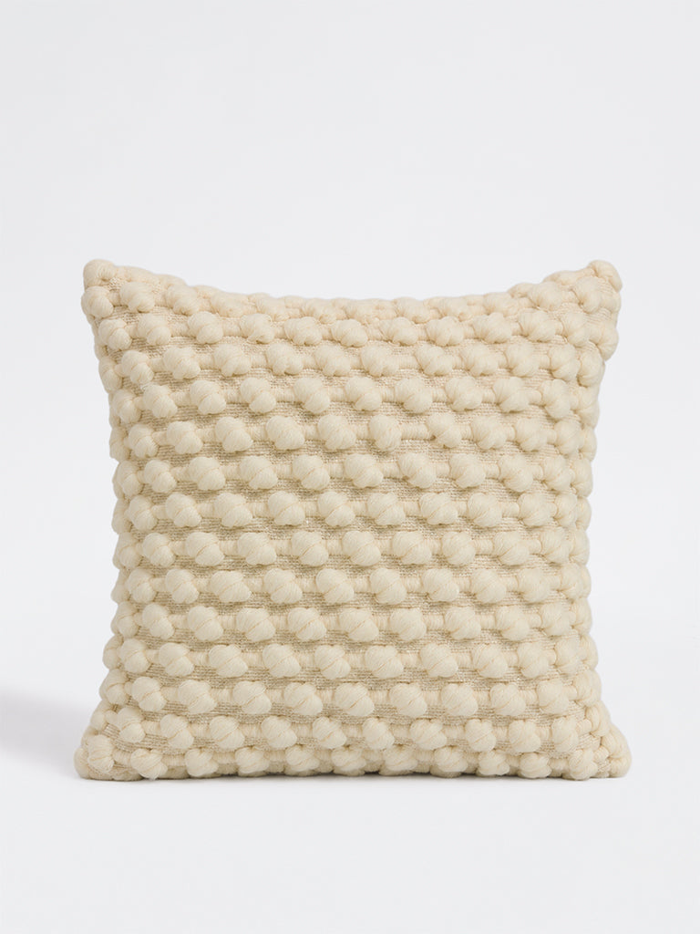 Westside Home Off-White Popcorn Textured Cushion Cover