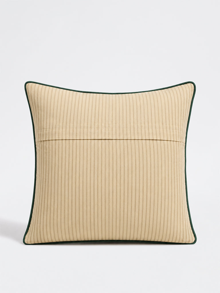 Westside Home Green Botanical Tapestry Cushion Cover