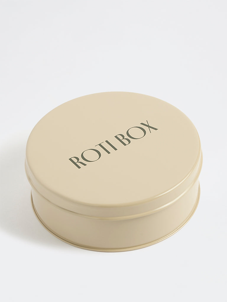 Westside Home Light Beige Roti Box with Lid
