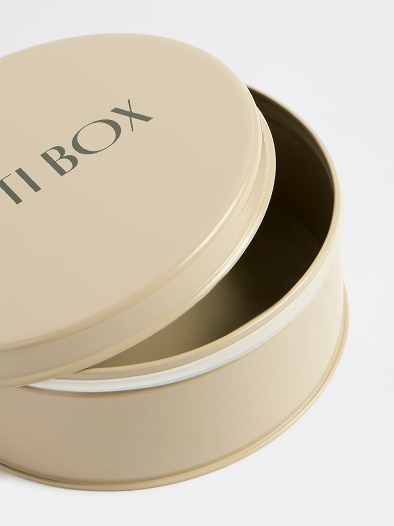Westside Home Light Beige Roti Box with Lid