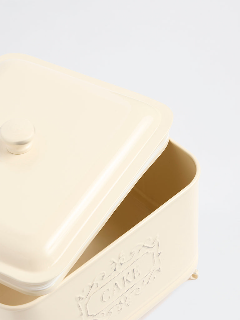 Westside Home Ivory Victorian Style Cake Box with Feet