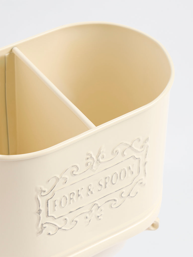 Westside Home Ivory Victorian Style Cutlery Holder