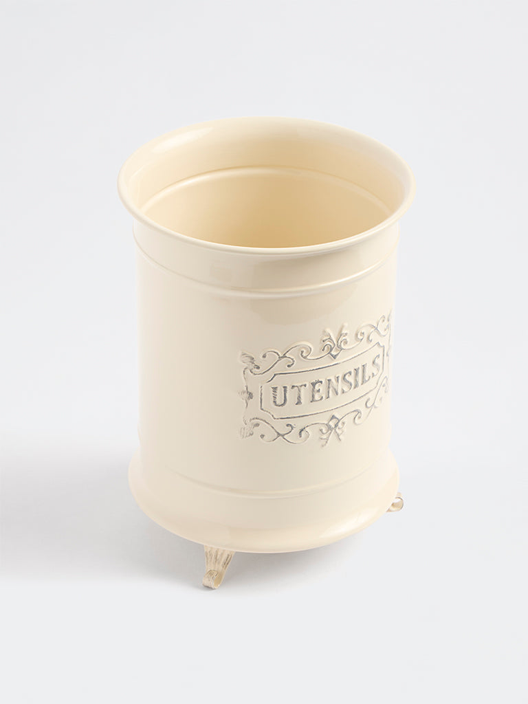 Westside Home Ivory Victorian Style Utensil Holder