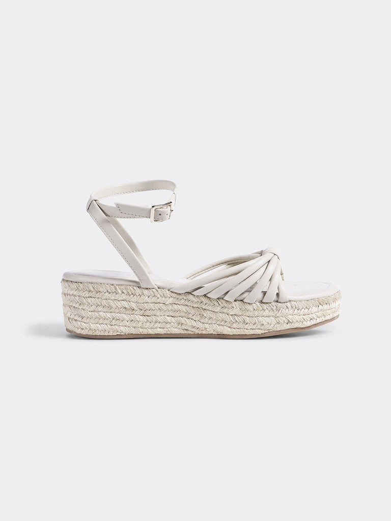 LUNA BLU Ivory Wedge Sandals