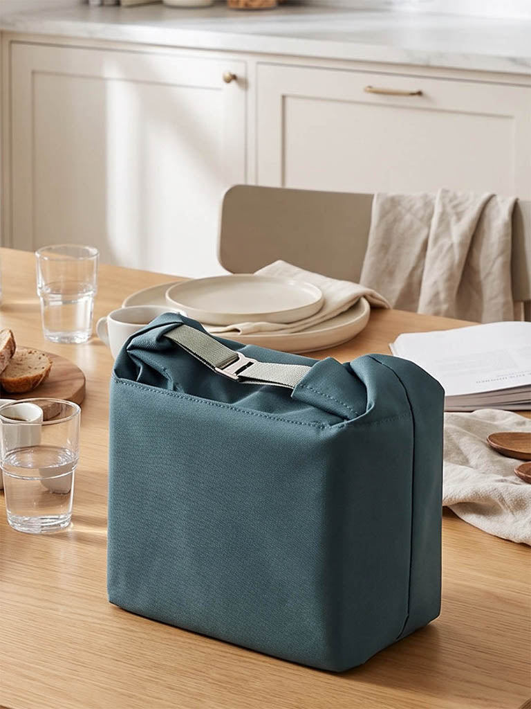 Westside Home Teal Foldable Lunch Bag