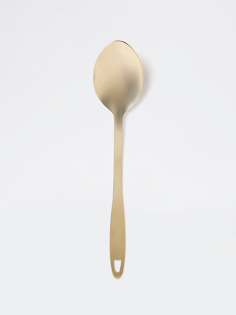 Westside Home Gold Flat Handle Serving Spoon