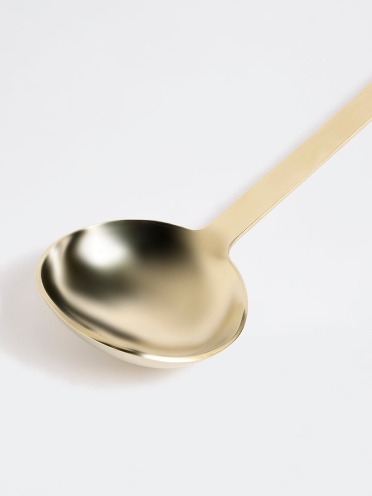 Westside Home Gold Flat Handle Ladle