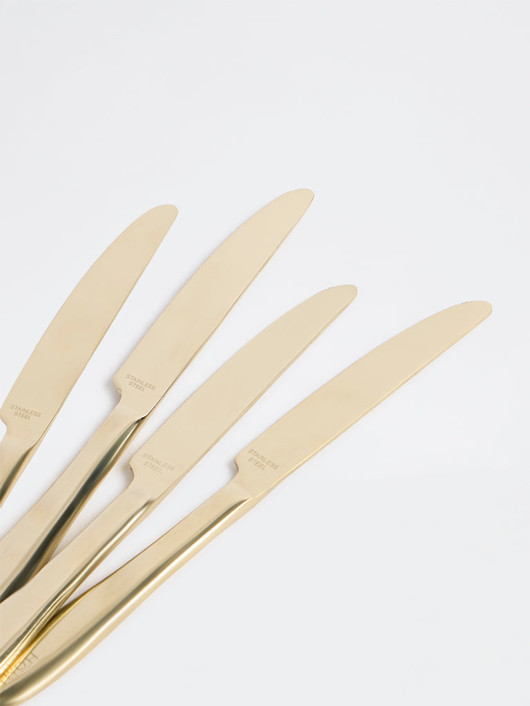 Westside Home Gold Stainless Steel Butter Knives - Set of 4