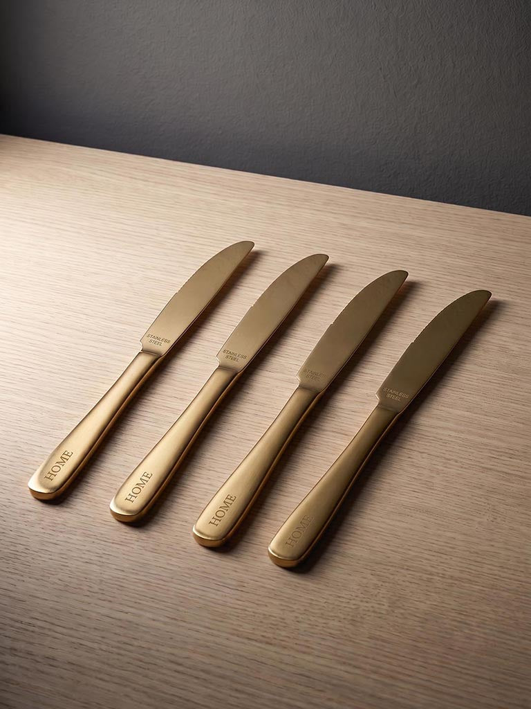 Westside Home Copper Table Knives - Set of 4