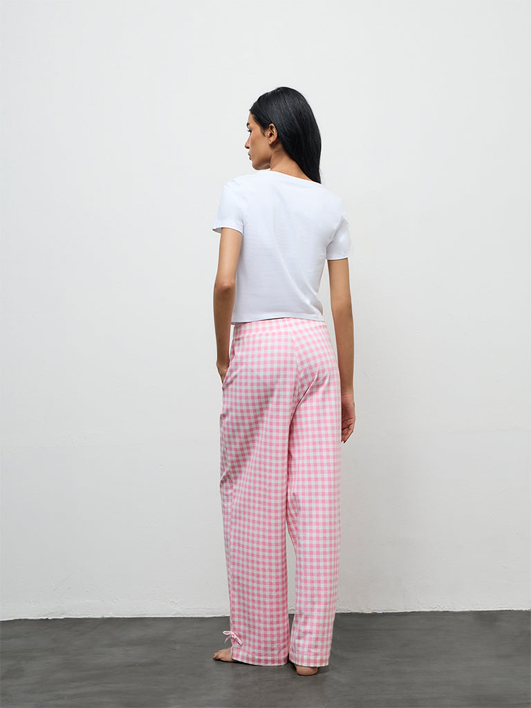Superstar White Printed Cotton-Blend Top