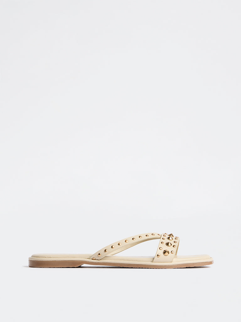 LUNA BLU Ivory Slides