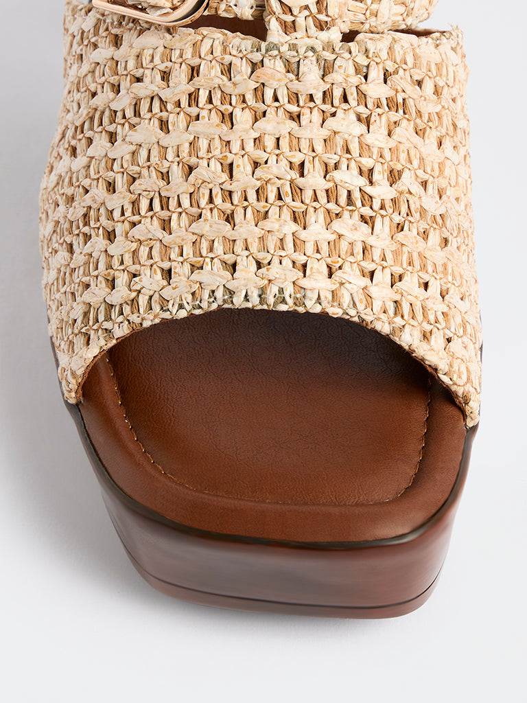 LUNA BLU Beige Heel Sandals