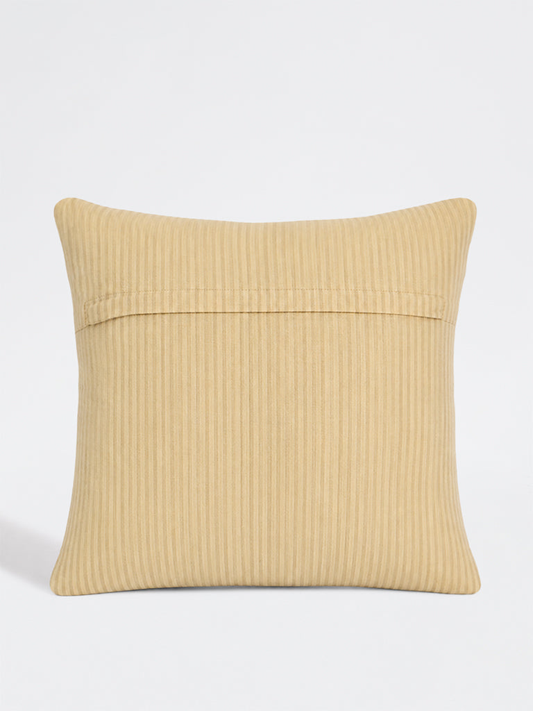 Westside Home Red Nature Embroidered Cushion Cover