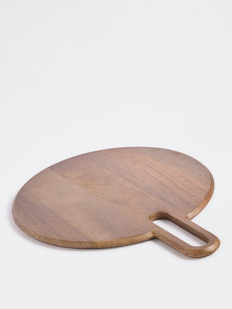 Westside Home Brown Circular Wooden Chopping Board