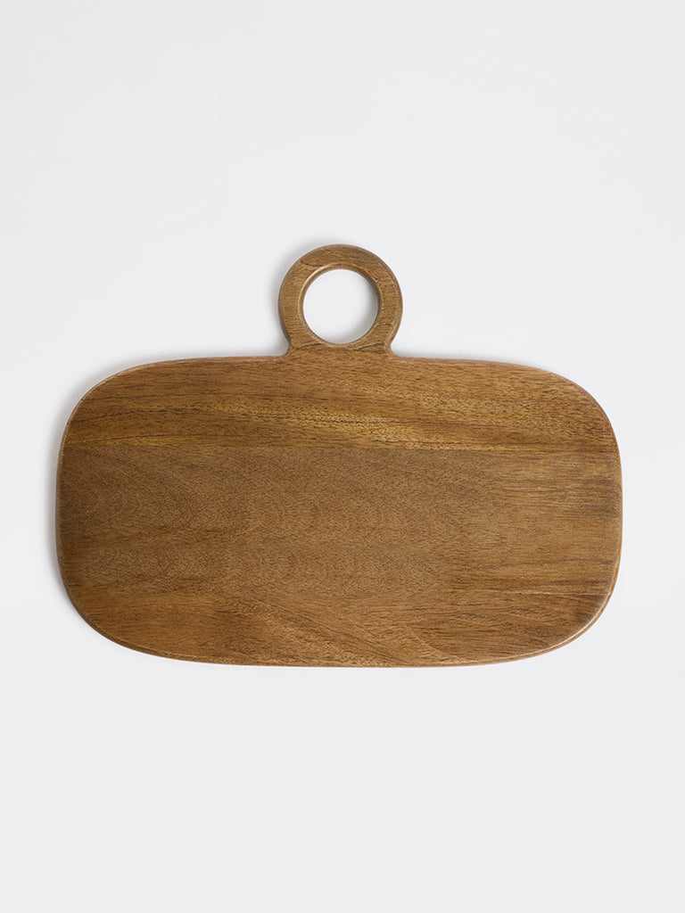 Westside Home Light Brown Wooden Rectangular Chopping Board