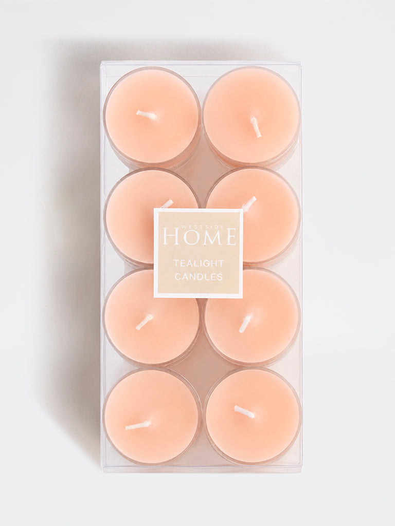 Westside Home Peach Tealight Candles - Pack of 16