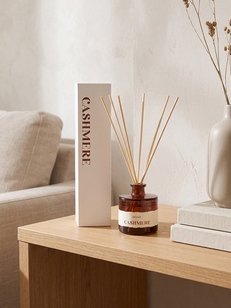 Westside Home Cashmere Glass Diffuser with Five Reed Sticks