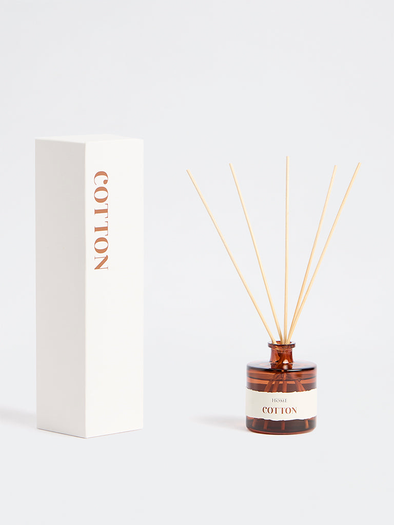 Westside Home Cotton Glass Diffuser with Five Reed Sticks