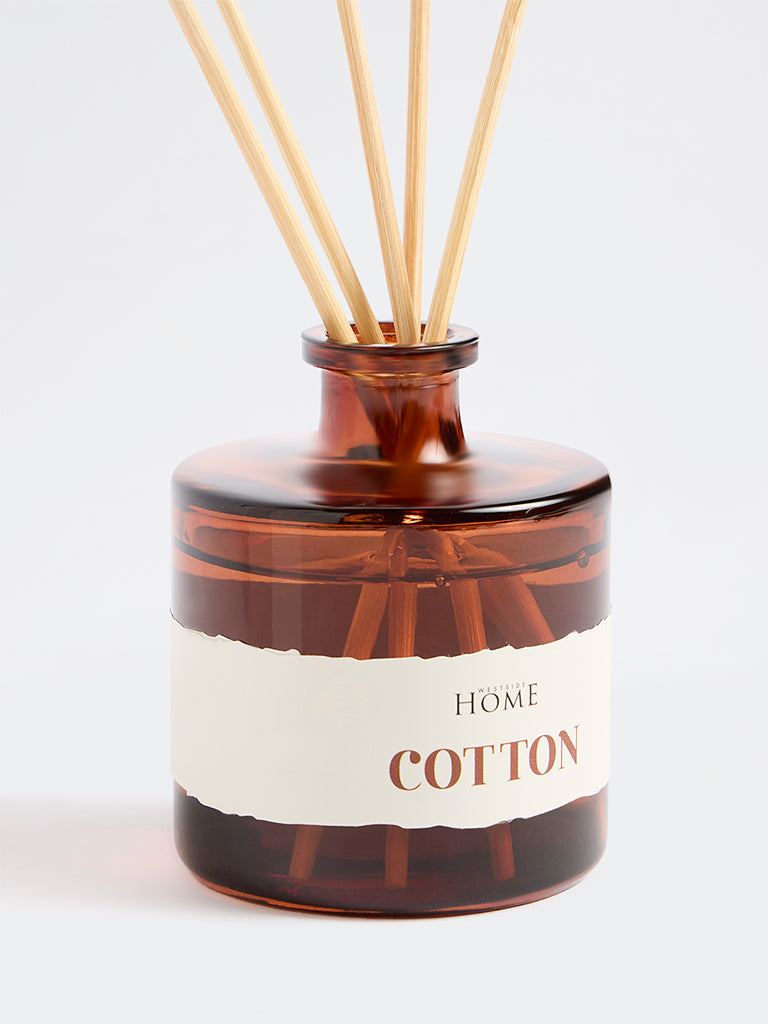 Westside Home Cotton Glass Diffuser with Five Reed Sticks