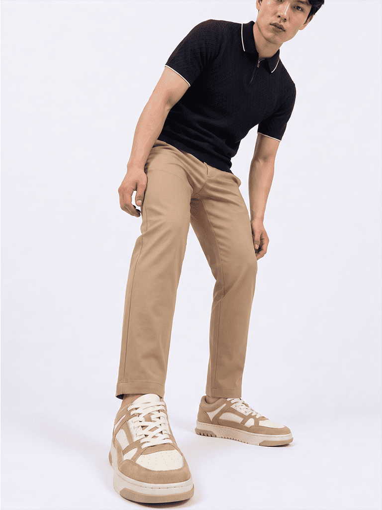 SOLEPLAY Brown Lace-Up Sneakers