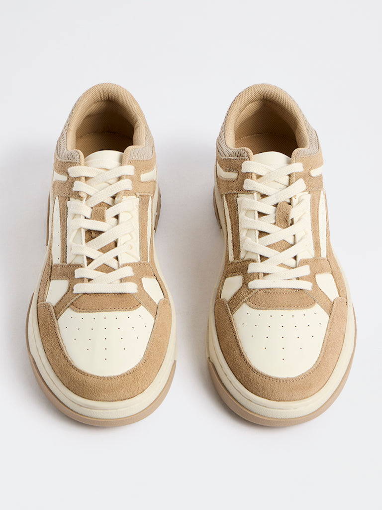 SOLEPLAY Brown Lace-Up Sneakers