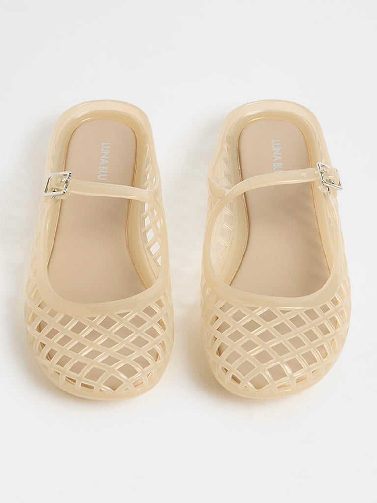 LUNA BLU Beige Mary Jane Shoes