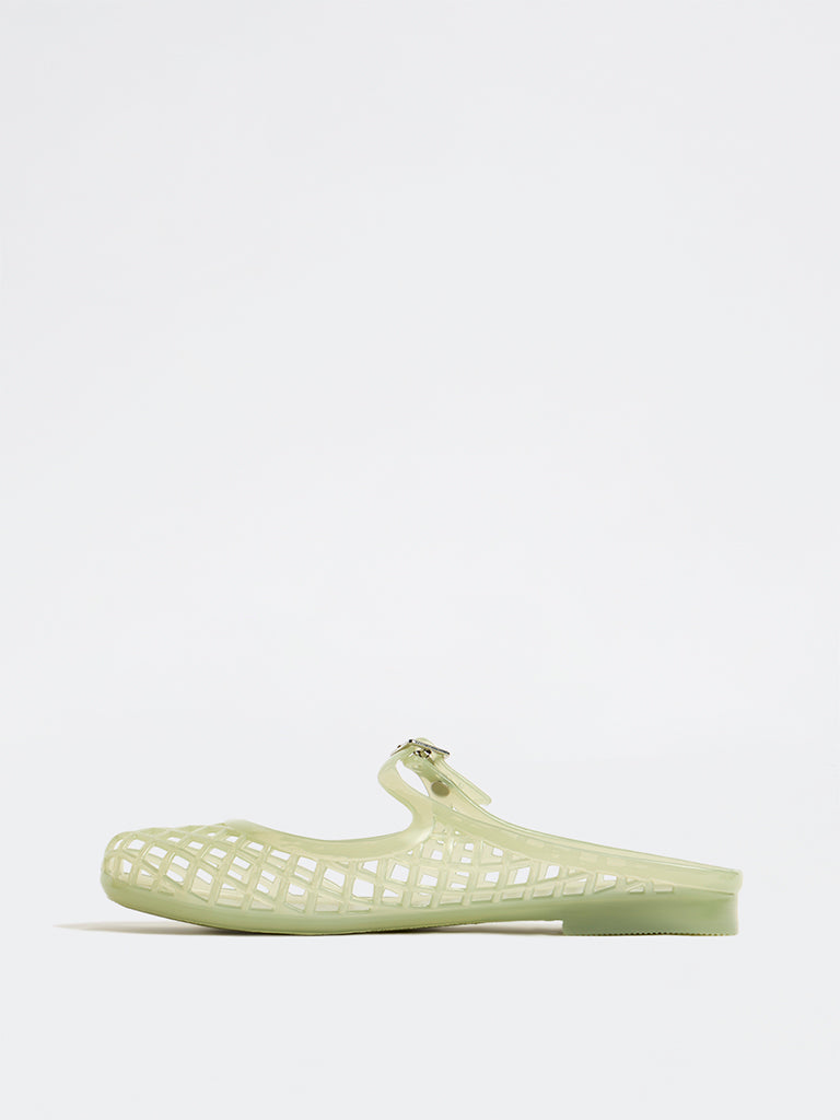 LUNA BLU Sage Green Mary Jane Shoes