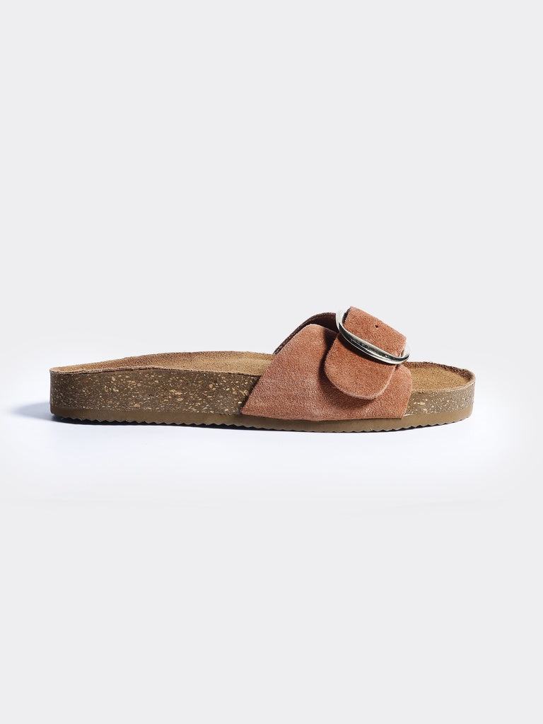 LUNA BLU Rust Buckle Slides