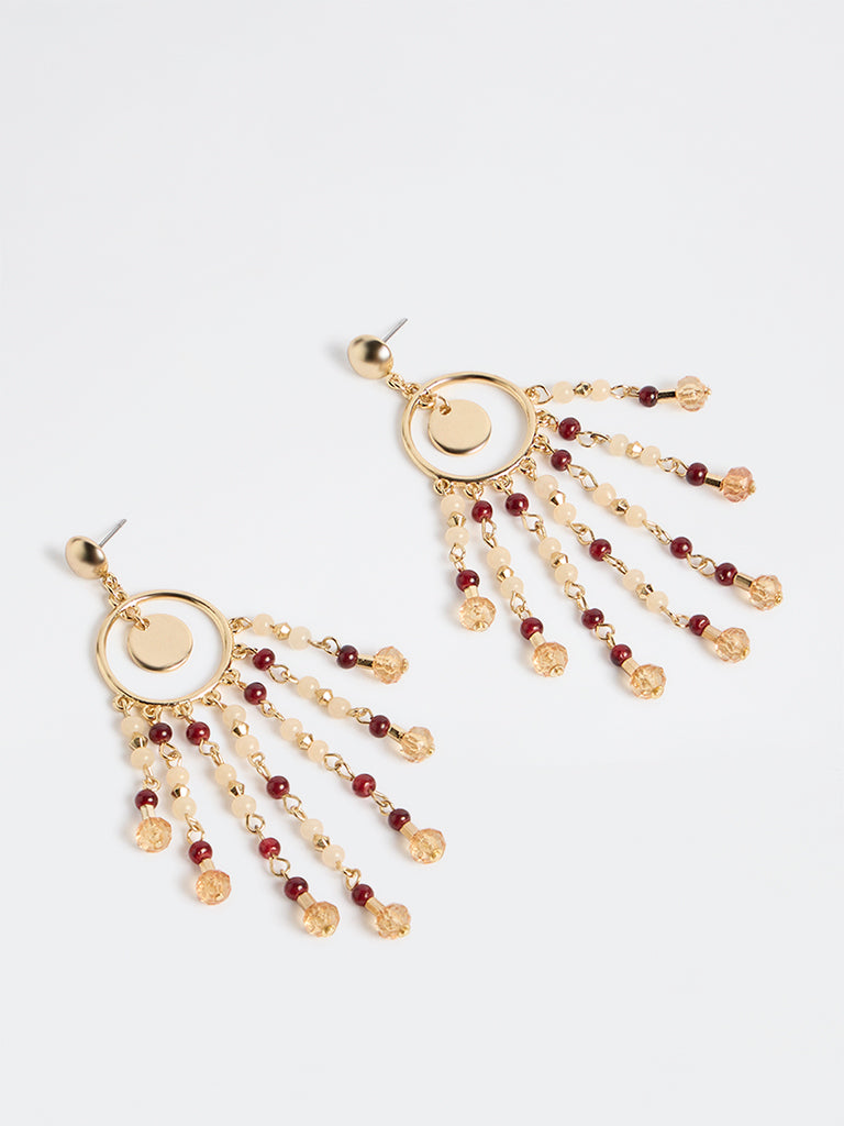 Westside Accessories Multicolour Beaded Drop Earrings