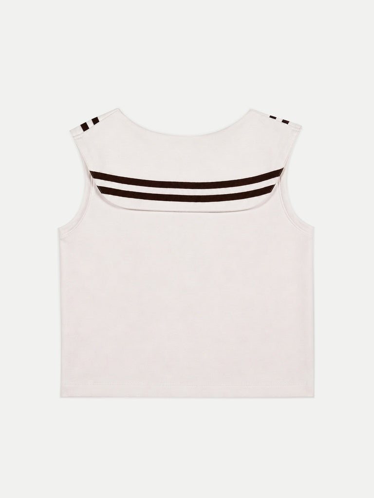 Nuoflexx Cream Striped Top